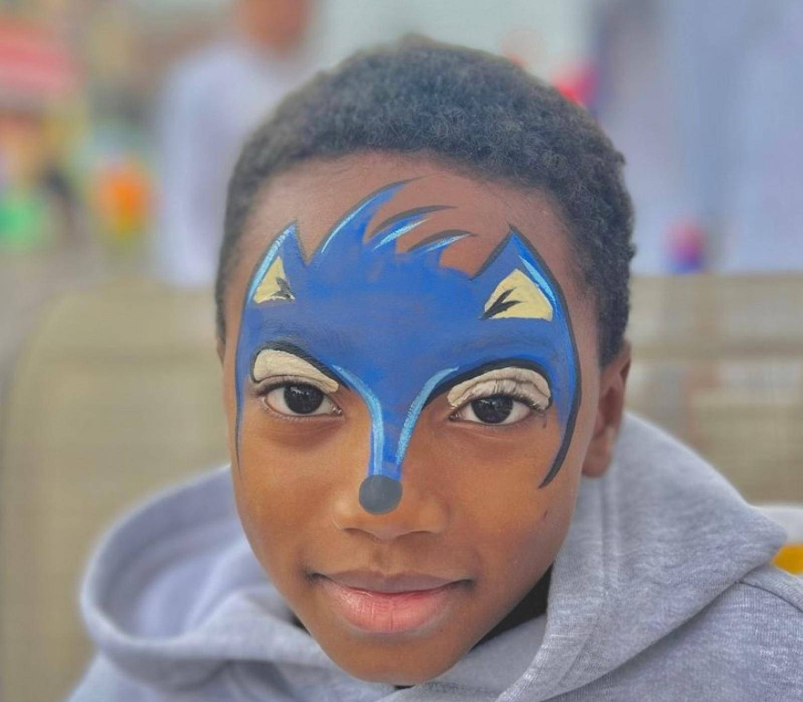 Face Painting Add-On β Safe, Fun & Colorful for Every Party! 19 RVGLi face painting Sonic