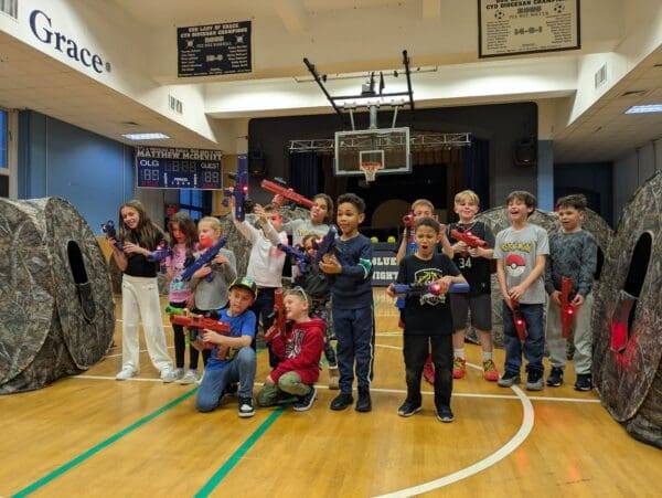 Laser Tag makes great entertainment for school and camp parties
